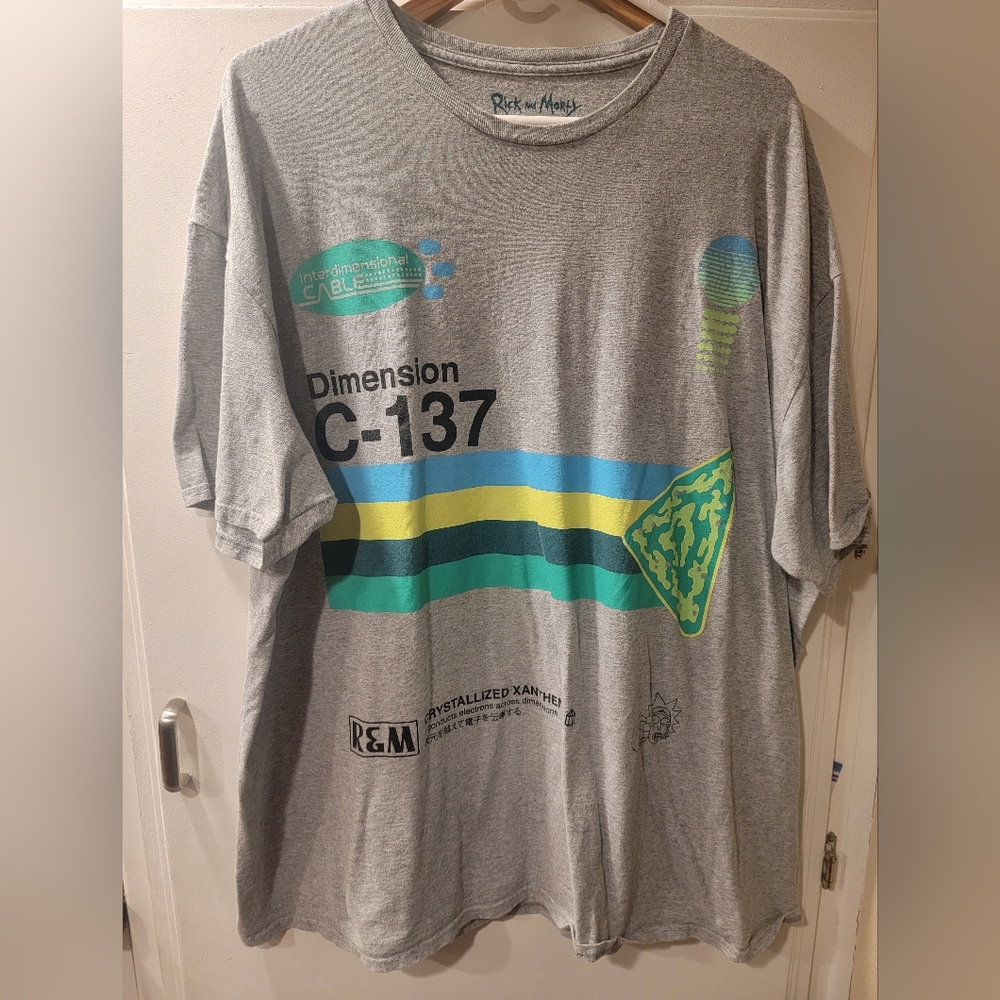 Loot Wear Crate Exclusive Rick & Morty Dimension C-137 Adult Shirt Size 3XL